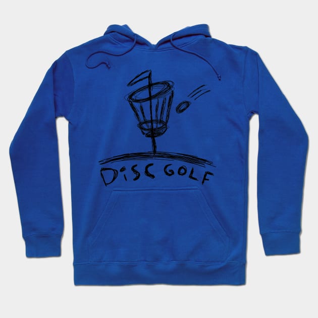 Disc Golf Scribble Hoodie by DiscGolfThings